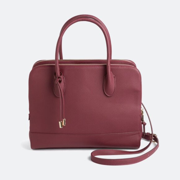 Urban Expressions Handbags - Urban Expressions Oriana Double Zip Work Satchel